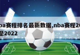 nba赛程排名最新数据,nba赛程2021至2022