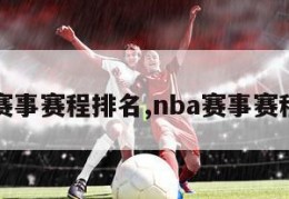 nba赛事赛程排名,nba赛事赛程排名