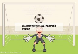 2024西班牙欧洲杯,2024西班牙欧洲杯阵容表