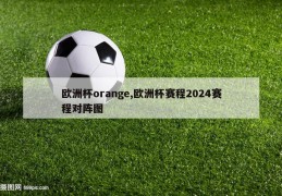 欧洲杯orange,欧洲杯赛程2024赛程对阵图