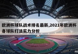 欧洲杯球队战术排名最新,2021年欧洲杯各球队打法实力分析