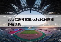 cctv欧洲杯解说,cctv2020欧洲杯解说员